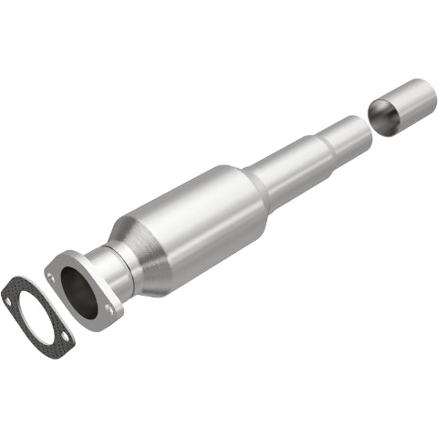 MagnaFlow direct-fit catalytic converter for 2004-2006 Mazda 2 inch inlet 2.3 inch outlet stainless steel CARB compliant 49145