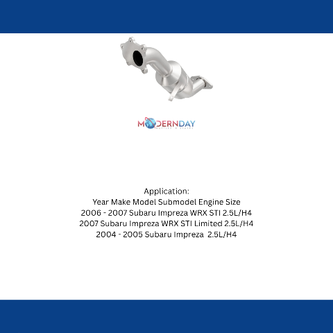 MagnaFlow direct-fit catalytic converter fits 2002-2007 WRX/STi frt stainless steel CARB compliant OBDII 49162