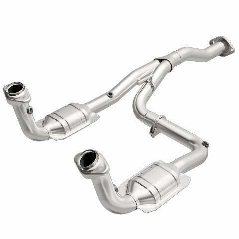 MagnaFlow direct-fit catalytic converter fits 2005-2007 Jeep Liberty 3.7L and 07 Jeep Liberty 3.7L stainless steel CARB compliant OBDII 49186
