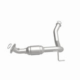 MagnaFlow direct-fit catalytic converter fits 2003-2009 Toyota 4Runner and 2007-2009 Toyota FJ Cruiser, this and 2005-2007 4-Run/FJ driver side rr driver side stainless steel CARB 