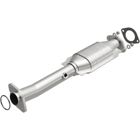 MagnaFlow direct-fit catalytic converter fits 2004-2015 Nissan Titan, 2005-2015 Nissan Armada, and more, this and 07 Titan 5.6L passenger side rr 5.6L passenger side stainless stee