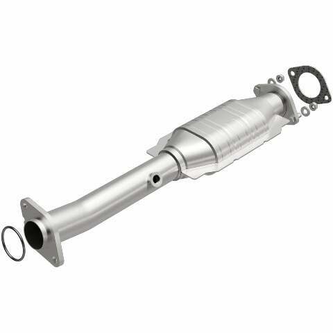 MagnaFlow direct-fit catalytic converter fits 2004-2015 Nissan Titan, 2005-2015 Nissan Armada, and more, this and 07 Titan 5.6L passenger side rr 5.6L passenger side stainless stee