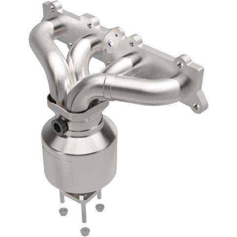 MagnaFlow direct-fit catalytic converter fits 1999-2002 Saturn SL2, Saturn SC2, and additional vehicles. Hardware is included to eliminate the hassle of working with corroded facto