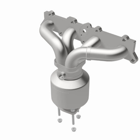 MagnaFlow direct-fit catalytic converter fits 1999-2002 Saturn SL2, Saturn SC2, and additional vehicles. Hardware is included to eliminate the hassle of working with corroded facto