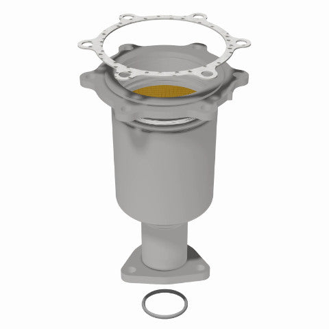 MagnaFlow direct-fit catalytic converter fits 2001-2004 Nissan Pathfinder and 2001-2003 INFINITI QX4, this and 2001-2004 Pathfinder passenger side frt OE passenger side stainless s