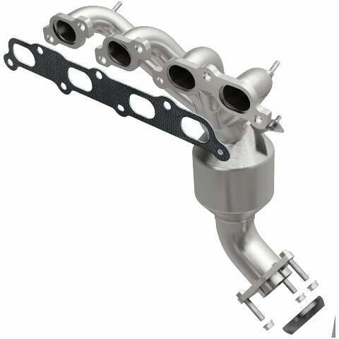 MagnaFlow direct-fit catalytic converter fits 2004-2006 Chevrolet Colorado, GMC Canyon, and more, this and 2004-2005 Colorado 2.8L stainless steel CARB compliant OBDII 49327