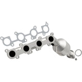 MagnaFlow direct-fit catalytic converter fits 2003-2004 Toyota 4Runner and 2003-2005 Lexus GX470, this and 2003-2004 4Run 4.7 passenger side mani passenger side 4.7 inch inlet/outl