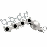 MagnaFlow direct-fit catalytic converter fits 2003-2004 Toyota 4Runner and 2003-2005 Lexus GX470, this and 2003-2004 4Run 4.7 passenger side mani passenger side 4.7 inch inlet/outl