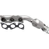 MagnaFlow direct-fit catalytic converter fits 2005-2011 Toyota Tacoma, 2005-2009 Toyota 4Runner, and more, this and 2005-2009 Taco 4L passenger side mani passenger side stainless s