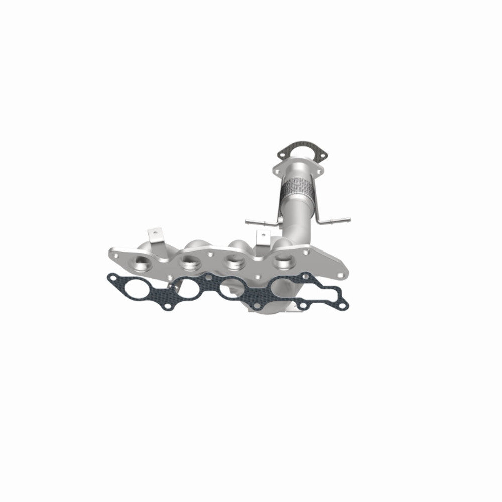 MagnaFlow direct-fit catalytic converter for 2007-2008 Mazda 2 inch inlet 2.3 inch outlet stainless steel CARB compliant OBDII 49345