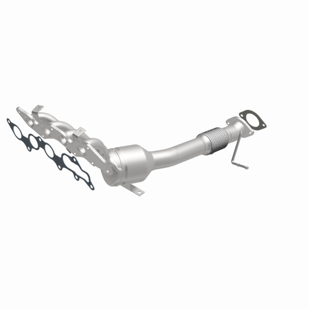 MagnaFlow direct-fit catalytic converter for 2007-2008 Mazda 2 inch inlet 2.3 inch outlet stainless steel CARB compliant OBDII 49345