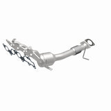MagnaFlow direct-fit catalytic converter for 2007-2008 Mazda 2 inch inlet 2.3 inch outlet stainless steel CARB compliant OBDII 49345