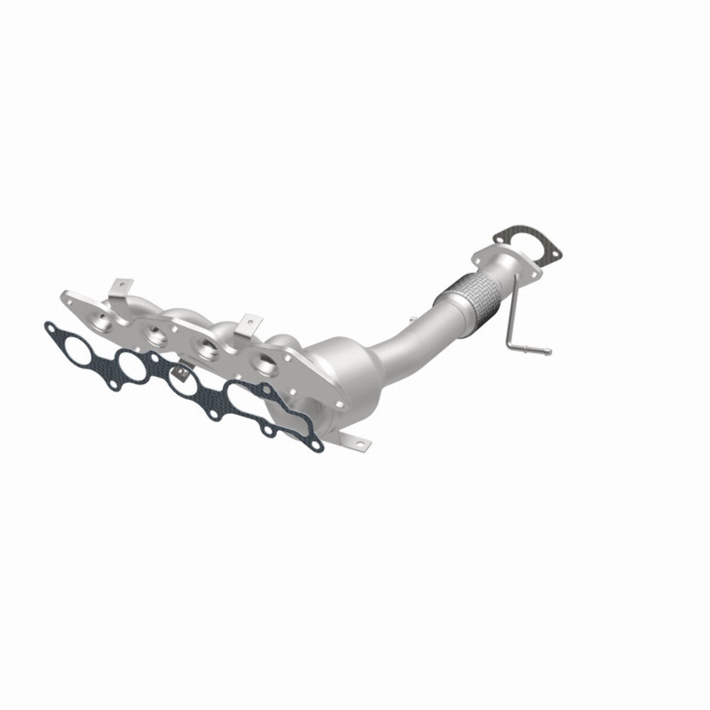 MagnaFlow direct-fit catalytic converter for 2007-2008 Mazda 2 inch inlet 2.3 inch outlet stainless steel CARB compliant OBDII 49345