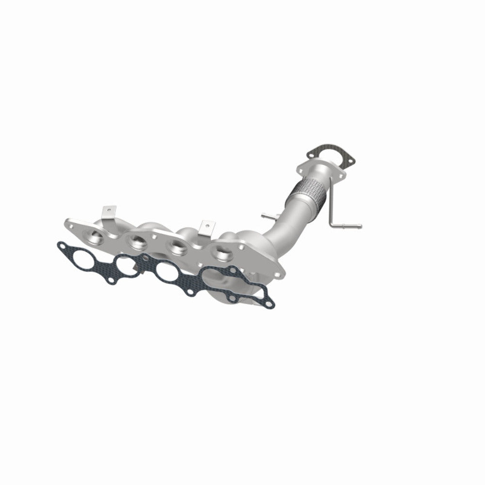 MagnaFlow direct-fit catalytic converter for 2007-2008 Mazda 2 inch inlet 2.3 inch outlet stainless steel CARB compliant OBDII 49345