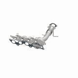 MagnaFlow direct-fit catalytic converter for 2007-2008 Mazda 2 inch inlet 2.3 inch outlet stainless steel CARB compliant OBDII 49345