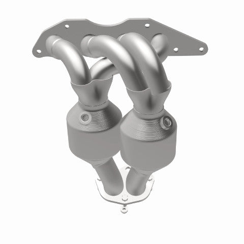 MagnaFlow direct-fit catalytic converter fits 2004-2012 Mitsubishi Galant and 2006-2012 Mitsubishi Eclipse. Hardware is included to eliminate the hassle of working with corroded fa