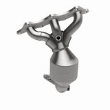 MagnaFlow direct-fit catalytic converter fits 2006-2011 Mitsubishi Endeavor, 2006-2012 Mitsubishi Eclipse, and more, this and 2006-2009 Eclipse 3.8 ft manf O 3.8 inch inlet/outlet 