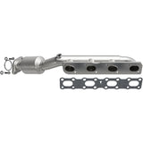 MagnaFlow direct-fit catalytic converter fits 2004-2015 Nissan Titan, 2005-2015 Nissan Armada, and more, this and 07 Titan 5.6L driver side manif 5.6L driver side stainless steel C