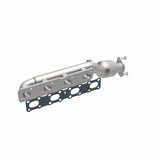 MagnaFlow direct-fit catalytic converter fits 2004-2015 Nissan Titan, 2005-2015 Nissan Armada, and more, this and 07 Titan 5.6L passenger side manif 5.6L passenger side stainless s