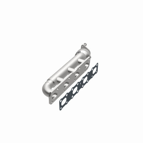 MagnaFlow direct-fit catalytic converter fits 2004-2015 Nissan Titan, 2005-2015 Nissan Armada, and more, this and 07 Titan 5.6L passenger side manif 5.6L passenger side stainless s