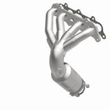 MagnaFlow direct-fit catalytic converter fits 1997-2001 Toyota Camry and 1999-2001 Toyota Solara, this and 1997-2001 Camry 2.2 manif 2.2 inch inlet/outlet stainless steel CARB comp