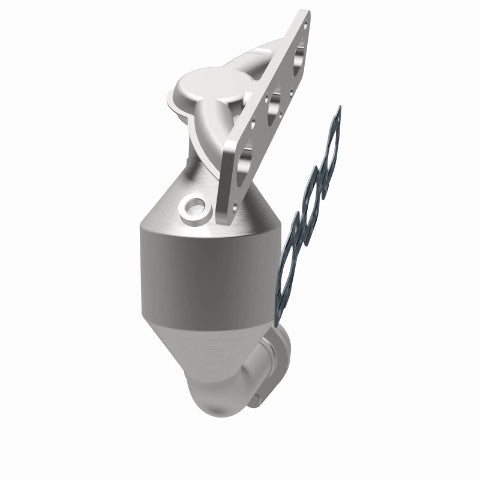 MagnaFlow direct-fit catalytic converter fits 2007-2008 Ford Escape, Mercury Mariner, and more, this and 08 Escape 3.0L frt mani 3.0L stainless steel CARB compliant OBDII 49376