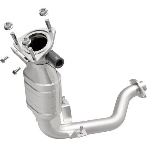 MagnaFlow direct-fit catalytic converter fits 2001-2004 Ford Escape and Mazda Tribute, this and 2001-2004 Escape 2.0 2 inch inlet/outlet stainless steel CARB compliant 49379