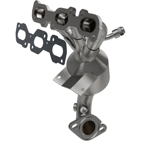 MagnaFlow direct-fit catalytic converter fits 2006-2009 Ford Fusion, Mercury Milan, and more, this and 2007 Mercury Milan 3.0L stainless steel CARB compliant OBDII 49388