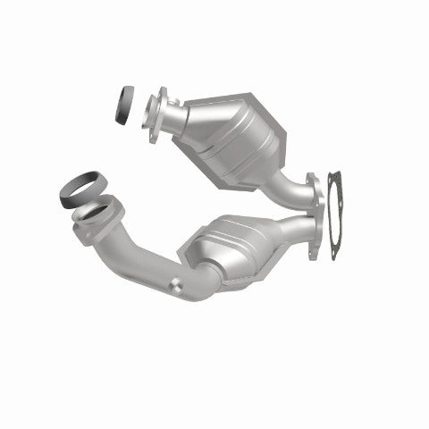 MagnaFlow direct-fit catalytic converter fits 2001-2005 Ford Explorer Sport Trac, 2001-2003 Ford Ranger, and more, this and 2001-2004 Explorer stainless steel CARB compliant OBDII 