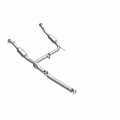MagnaFlow direct-fit catalytic converter fits 2004-2005 Ford Explorer and Mercury Mountaineer and 05 Explorer 4.0 2/4wd 4 inch inlet/outlet stainless steel CARB compliant 49406