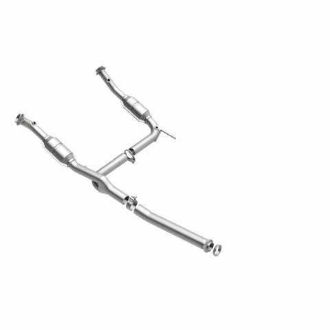 MagnaFlow direct-fit catalytic converter fits 2004-2005 Ford Explorer and Mercury Mountaineer and 05 Explorer 4.0 2/4wd 4 inch inlet/outlet stainless steel CARB compliant 49406
