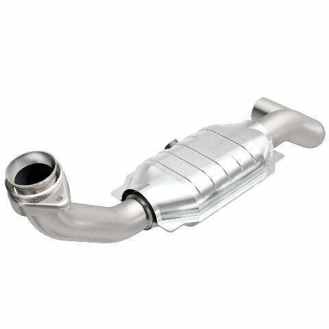 MagnaFlow direct-fit catalytic converter fits 2005-2006 Ford Expedition 5.4L and 05 Expedition driver side 5.4 driver side 5.4 inch inlet/outlet stainless steel CARB compliant OBDI