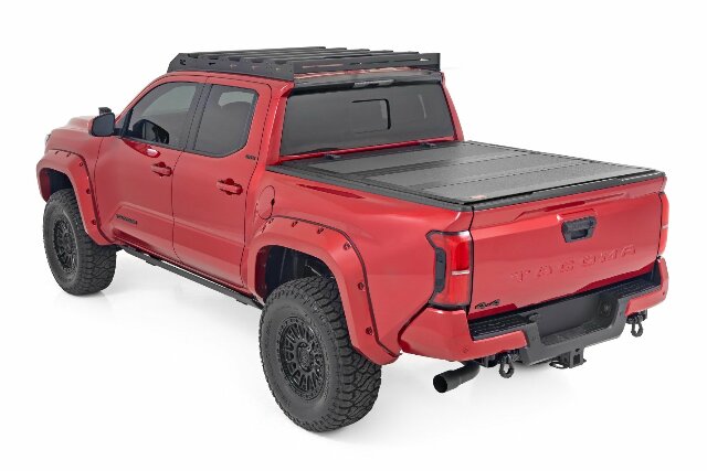 Fits Toyota Tacoma 2&4WD (2024) Hard Tri-Fold Flip Up Bed Cover; 5' Bed 49415551