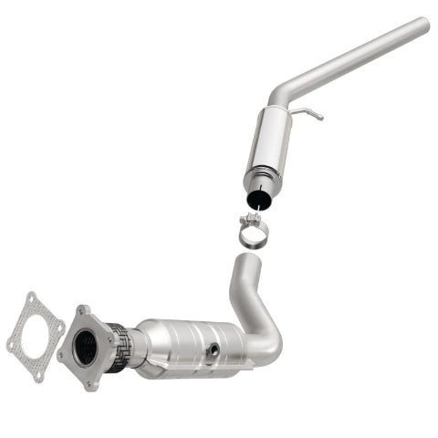 MagnaFlow direct-fit catalytic converter fits 2008-2010 Dodge Grand Caravan, Chrysler Town and Country, and more, this stainless steel CARB compliant OBDII 49448