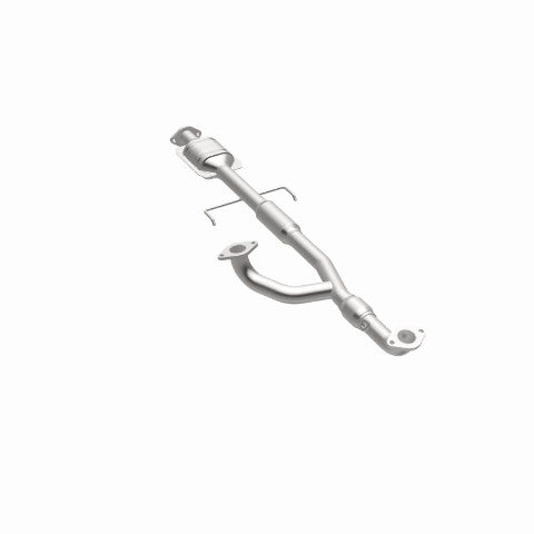 MagnaFlow direct-fit catalytic converter fits 2000-2005 Mitsubishi Eclipse, 2001-2005 Dodge Stratus, and more, this and 2000-2003 Galant 3L rr stainless steel CARB compliant OBDII 
