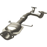 MagnaFlow direct-fit catalytic converter fits 2000-2005 Mitsubishi Eclipse, 2001-2005 Dodge Stratus, and more, this and 2000-2003 Galant 3L rr stainless steel CARB compliant OBDII 