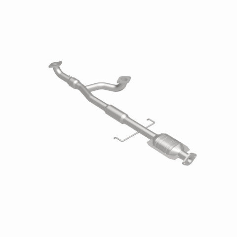 MagnaFlow direct-fit catalytic converter fits 2000-2005 Mitsubishi Eclipse, 2001-2005 Dodge Stratus, and more, this and 2000-2003 Galant 3L rr stainless steel CARB compliant OBDII 