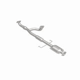 MagnaFlow direct-fit catalytic converter fits 2000-2005 Mitsubishi Eclipse, 2001-2005 Dodge Stratus, and more, this and 2000-2003 Galant 3L rr stainless steel CARB compliant OBDII 