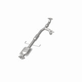 MagnaFlow direct-fit catalytic converter fits 2000-2005 Mitsubishi Eclipse, 2001-2005 Dodge Stratus, and more, this and 2000-2003 Galant 3L rr stainless steel CARB compliant OBDII 