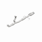 MagnaFlow direct-fit catalytic converter fits 2000-2005 Mitsubishi Eclipse, 2001-2005 Dodge Stratus, and more, this and 2000-2003 Galant 3L rr stainless steel CARB compliant OBDII 