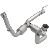 MagnaFlow direct-fit catalytic converter for 1999-2001 Jeep Cherokee 4.7 inch inlet/outlet stainless steel CARB compliant OBDII 49494