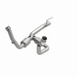 MagnaFlow direct-fit catalytic converter for 1999-2001 Jeep Cherokee 4.7 inch inlet/outlet stainless steel CARB compliant OBDII 49494