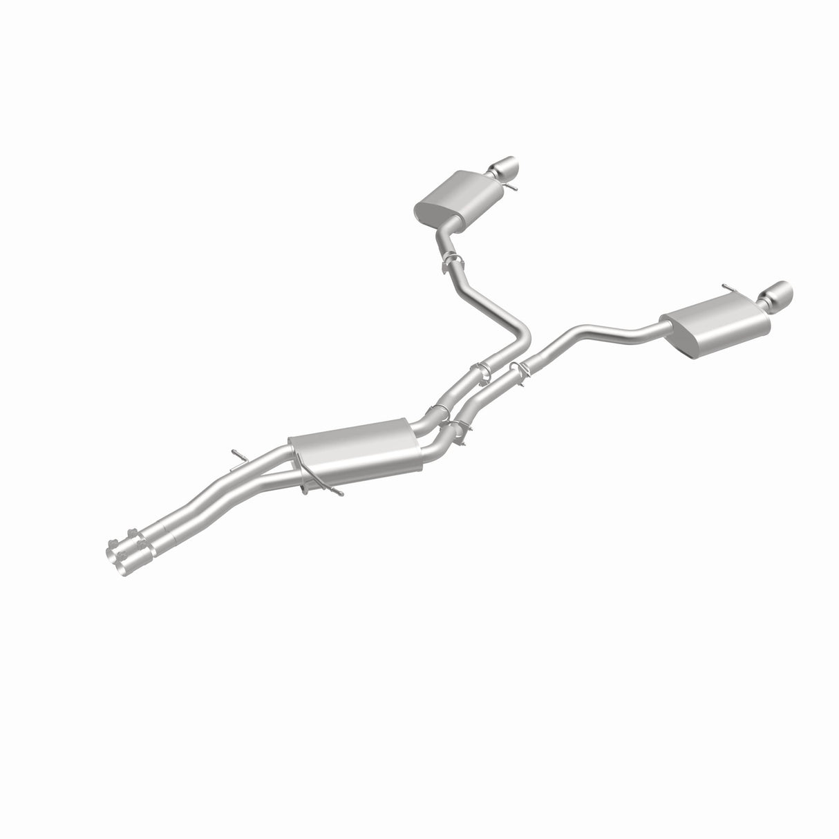 Fits 2012-2015 Audi Direct-Fit Replacement Exhaust System aluminized steel