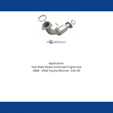 MagnaFlow direct-fit catalytic converter for 1999-2002 Toyota 4Runner 3.4L stainless steel CARB compliant 49505