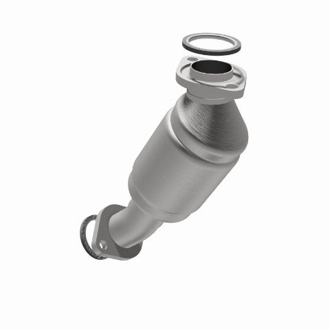 MagnaFlow direct-fit catalytic converter fits 1999-2003 Lexus RX300 and 2001-2003 Toyota Highlander, this and 2001-2003 Toyota Highlander 3L frt stainless steel CARB compliant OBDI