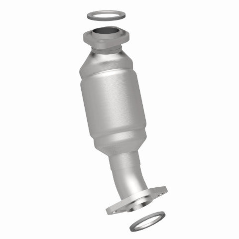 MagnaFlow direct-fit catalytic converter fits 1999-2003 Lexus RX300 and 2001-2003 Toyota Highlander, this and 2001-2003 Toyota Highlander 3L frt stainless steel CARB compliant OBDI