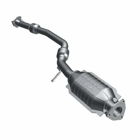 MagnaFlow direct-fit catalytic converter fits 1999-2002 Daewoo Lanos 1.6L and 1999-2002 Lanos 1.6 rear 1.6 inch inlet/outlet stainless steel CARB compliant OBDII 49547
