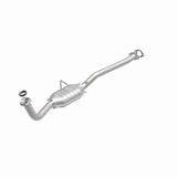 MagnaFlow direct-fit catalytic converter fits 1998-2001 Chevrolet Geo Metro and 1995-2001 Suzuki Swift, this and 1998-2001 Geo Metro/Swift 1.3 rr OE 1.3 inch inlet/outlet stainless