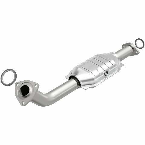 MagnaFlow direct-fit catalytic converter for 2005-2006 Toyota Tundra 4.7L passenger side stainless steel CARB compliant OBDII 49593