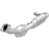 MagnaFlow direct-fit catalytic converter fits 2003-2004 Ford Expedition 4.6L and 2003-2004 Exped 4.6L driver side 4.6L driver side stainless steel CARB compliant OBDII 49605